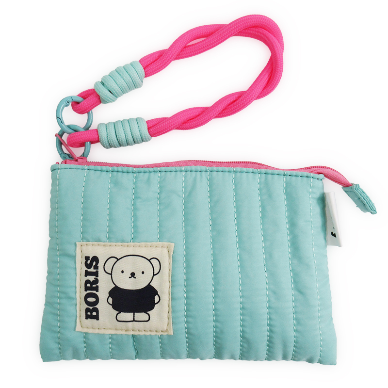 miffy ポップカラーヌビポーチ 横 GR(ボリス)